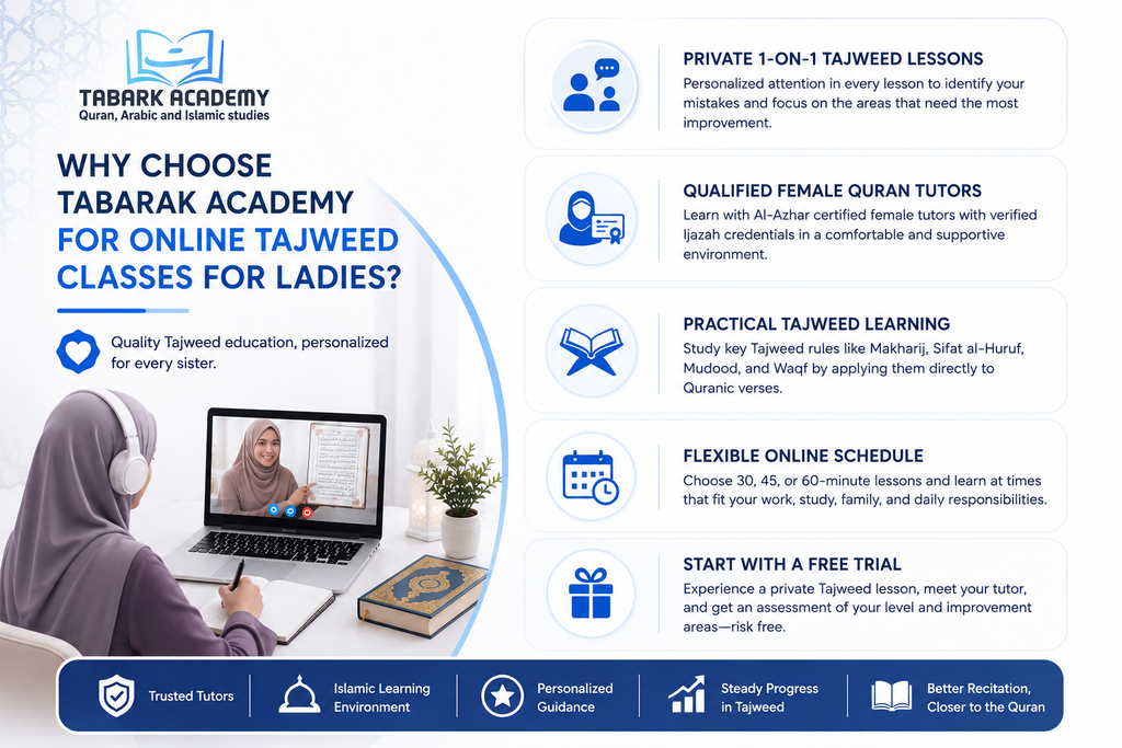 Online Tajweed Classes for Ladies - Learn to Recite the Quran Beautifully 6 Online Tajweed Classes for Ladies